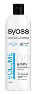 Domix, Бальзам для тонких и лишенных объема волос Volume Collagen&Lift, 500 мл Syoss