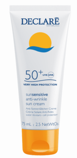 Domix, Солнцезащитный крем SPF 50+ с омолаживающим действием Anti-Wrinkle Sun Cream SPF 50+, 75 мл Declare