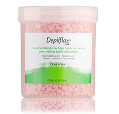 Domix, Воск горячий в гранулах Розовый EXTRA для любого типа волос, 600 гр Depilflax
