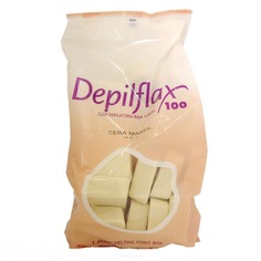 Domix, Воск горячий в дисках Слоновая кость EXTRA для любого типа волос, 500 гр Depilflax