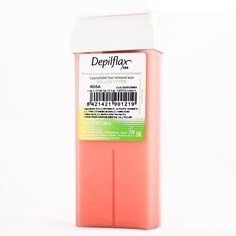 Domix, Воск в картридже ROSA Розовый для средних и жестких волос, 110 гр Depilflax