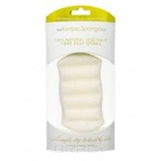 The Konjac Sponge Co, Спонж конняку для мытья тела Premium Six Wave Body Puff Pure White 100% (премиум-упаковка)
