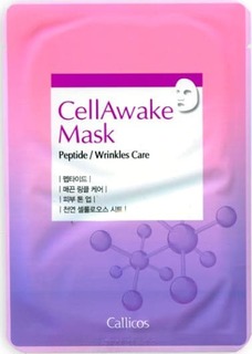 Domix, Маска для лица с пептидами, омолаживающая CellAwake Peptide, 25 гр Callicos