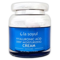 Domix, Hyaluronic Acid Deep Moisturizing Cream Крем с гиалуроновой кислотой для лица, интенсивно увлажняющий, 50 гр La Soyul