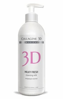 Domix, Молочко очищающее Milky Fresh, 500 мл Collagene 3D