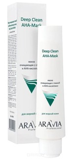 Domix, Маска очищающая с глиной и АНА-кислотами для лица AHA-Mask, 100 мл Aravia