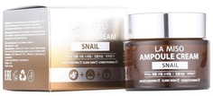 Domix, Ampoule Cream Snail Ампульный крем для лица с экстрактом муцина улитки, восстанавливающий, 50 гр La Miso