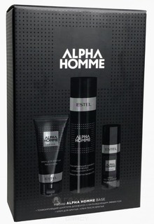 Estel, Alpha Homme Набор для мужчин (тонизирующий шампунь, крем для бритья, крем после бритья) Эстель Base,