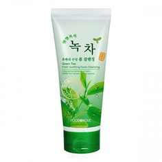 Domix, Пенка для умывания с экстрактом зеленого чая Green Tea Fresh Soothing Foam Cleansing, 180 мл Fooda Holic