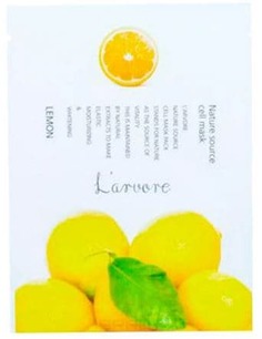 Domix, Тканевая маска для лица с экстрактом лимона Nature Source Cell Mask Lemon, 25 гр L'arvore