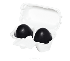 Domix, Egg Soap Charcoal Мыло маска с древесным углем, 50 г*2 Холика Холика Holika Holika