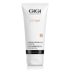 GiGi, Мыло жидкое для лица City NAP Charcoal Peeling Soap, 200 мл