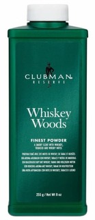 Domix, Тальк универсальный с запахом виски Whiskey Woods Powder, 255 г Clubman