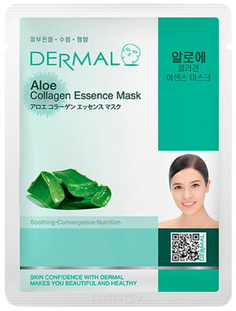 Domix, Тканевая маска алоэ и коллаген Aloe Collagen Essence Mask, 23 мл Dermal