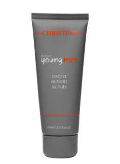 Christina, Forever Young Men Extra Action Scrub Скраб активного действия Кристина, 75 мл