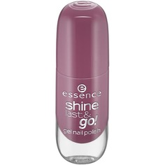 Domix, Лак для ногтей с эффектом геля Shine Last & Go, 8 мл (56 оттенков) №10, фиолетово-красный Essence