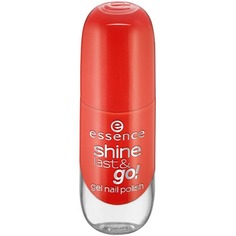 Domix, Лак для ногтей с эффектом геля Shine Last & Go, 8 мл (56 оттенков) №15, оранжевый Essence