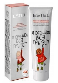 Domix, Little Me Детская зубная паста со вкусом апельсина Эстель Toothpaste Orange, 50 мл Estel