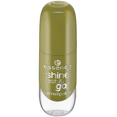 Domix, Лак для ногтей с эффектом геля Shine Last & Go, 8 мл (56 оттенков) №50, хаки Essence
