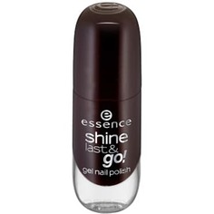 Domix, Лак для ногтей с эффектом геля Shine Last & Go, 8 мл (56 оттенков) №49, темно-вишневый Essence