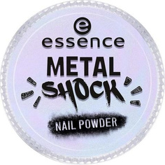 Domix, Эффектная пудра для ногтей Metal Shock Nail Powder, 9 гр (6 оттенков) №02, фиолетовый перламутр Essence