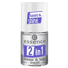 Domix, Верхнее и базовое покрытие для ногтей 2 в 1 Base and Top Coat, 8 мл Essence
