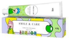 Smile Care, Детская зубная паста со вкусом яблока Funny Kids Toothpaste Apple, 30 мл