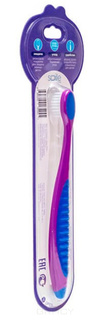Smile Care, Зубная щетка для детей с тонкой мягкой щетиной, фиолетовая (от 2-х лет)