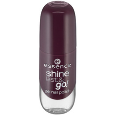 Domix, Лак для ногтей с эффектом геля Shine Last & Go, 8 мл (56 оттенков) №26, темный пурпурно-серый Essence