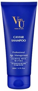 Domix, Шампунь для волос с икрой Caviar Shampoo, 200 мл Von U