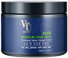 Domix, Маска для волос с алое вера увлажняющая Aloe Moisture Hair Mask, 480 мл