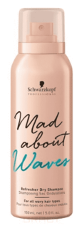 Schwarzkopf Professional, Сухой шампунь для волнистых волос Mad About Waves Refresher Dry Shampoo, 150 мл