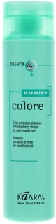 Kaaral, Шампунь для окрашенных волос на основе фруктовых кислот ежевики Purify- Colore Shampoo , 1 л