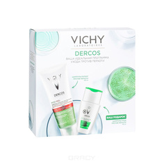 Vichy, Набор Шампунь-пилинг против перхоти + Шампунь против перхоти для жирной кожи головы, 200 мл + 100 мл