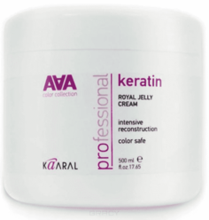Kaaral, Питательная крем-маска для восстановления окрашенных и химически обработанных волос AAA Keratin Royal Jelly Crem, 500 мл