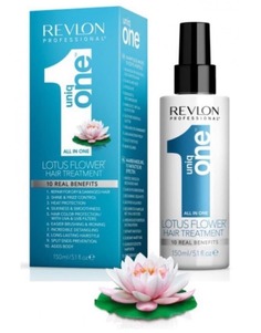 Domix, Несмываемая маска-спрей Lotus Flower Hair Treatment Uniq One, 150 мл Revlon