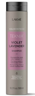 Domix, Шампунь для обновления цвета фиолетовых оттенков волос Teknia Refresh Violet Lavender Shampoo, 1 л Lakme