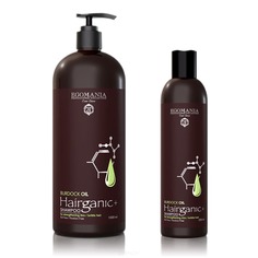 Egomania, Шампунь с маслом репейника для укрепления тонких, ломких волос SHAMPOO WITH BURDOCK OIL FOR STRENGTHENING THIN, BRITTLE HAIR, 250 мл