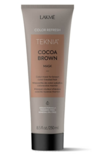 Domix, Маска для обновления цвета коричневых оттенков волос Teknia Refresh Cocoa Brown mask, 250 мл Lakme