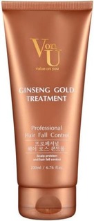 Domix, Кондиционер для волос с экстрактом золотого женьшеня Ginseng Gold Treatment, 200 мл Von U