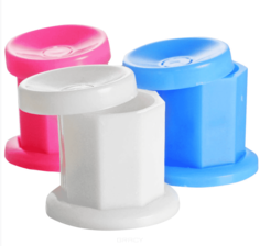 Domix, Контейнер для дезинфекции пластиковый с крышкой Планет Нейлс, 1 шт, Розовая Planet Nails
