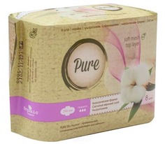 Pure, Прокладки гигиенические женские Dry Normal, 24 см, 8 шт