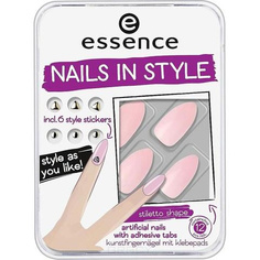 Domix, Накладные ногти на клейкой основе Nails In Style (6 вариантов) №03, розовые Essence