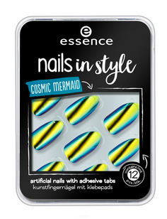 Domix, Накладные ногти на клейкой основе Nails In Style (6 вариантов) №07, желтый хамелеон Essence