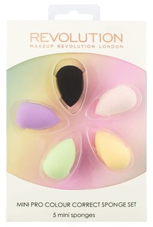 Domix, Набор цветных корректириующих спонжей Mini Pro Colour Correct Sponge Set Make Up Revolution