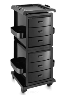 Domix, Тележка парикмахерская Modus Excel (2 цвета), 1 шт, черный Artecno