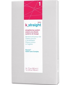 Lakme, Комплект для выпрямления волос K_Straight ionic "1" (Крем д/выпр.200мл, Бальз.нейтр.200мл, Лосьон термич.100мл)