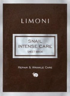 Domix, Интенсивная тканевая маска для лица с экстрактом муцина улитки Snail Intense Care Sheet Mask, 18 гр Limoni