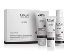 GiGi, Набор для борьбы с проблемной кожей Acnon Set, 100/50/120 мл