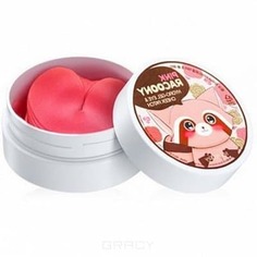 Domix, Pink Racoony Hydro gel Eye & Cheek Patch Гидрогелевые патчи для глаз и щёк Пинк Ракуни розовые, 90 гр Secret Key
